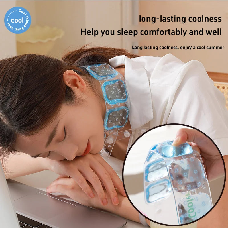 18 °/28 ° Cooling Ring Suitable For Men & Women Portable Sport Neck Ring Collar Cooling Patch, Nordic Style For Office