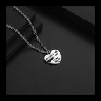Heart Lock Pendant Necklace — Stainless