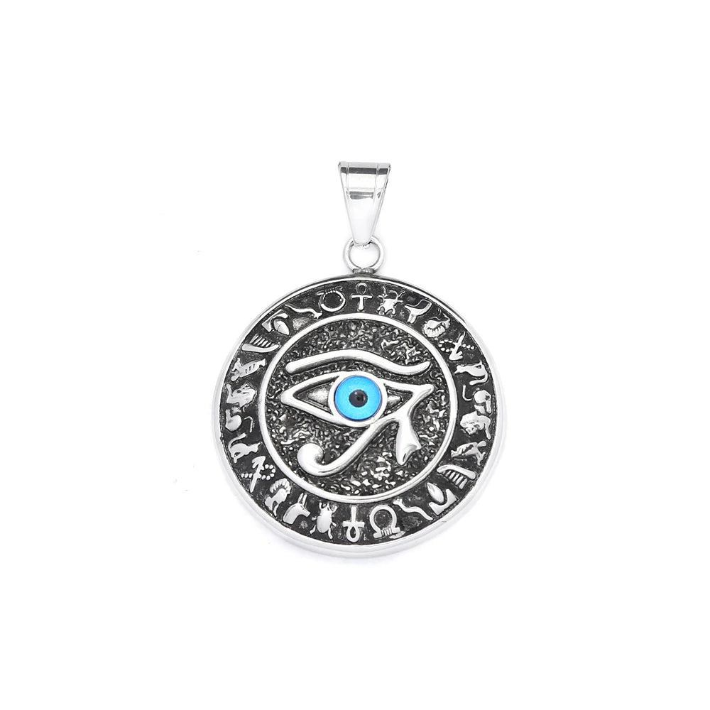 Egyptian Eye of Horus Pendant — Stainless