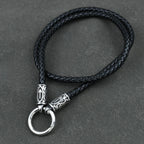Viking amulet Jewelry Nordic viking rune with thor hammer pendant necklace with stainless steel -king chain