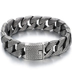 40CM Length 31MM Width Big Curb Cuban Link Chain Necklaces Heavy Stainless Steel On Neck Chains for Women Party Jewelry