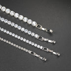 Iced Out Tennis Bracelet 3-5mm — Stainless
