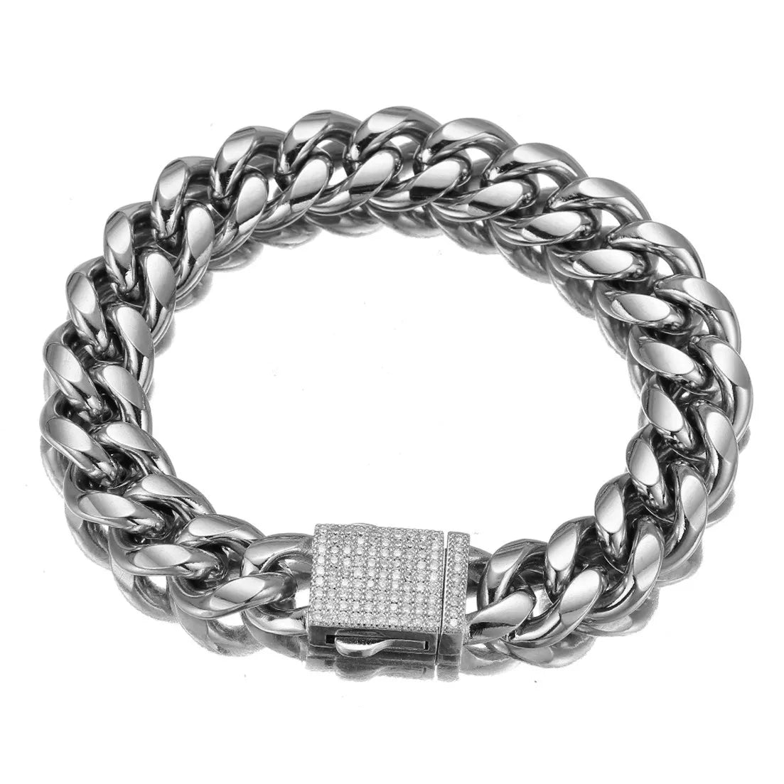 Iced Out Crystal Bracelet 6-14mm — Stainless