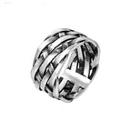 Fashion Punk Stainless Steel Fire Dragon Rings For Men Women Hip Hop Biker Vintage Vikings Animal Ring Amulet Jewelry