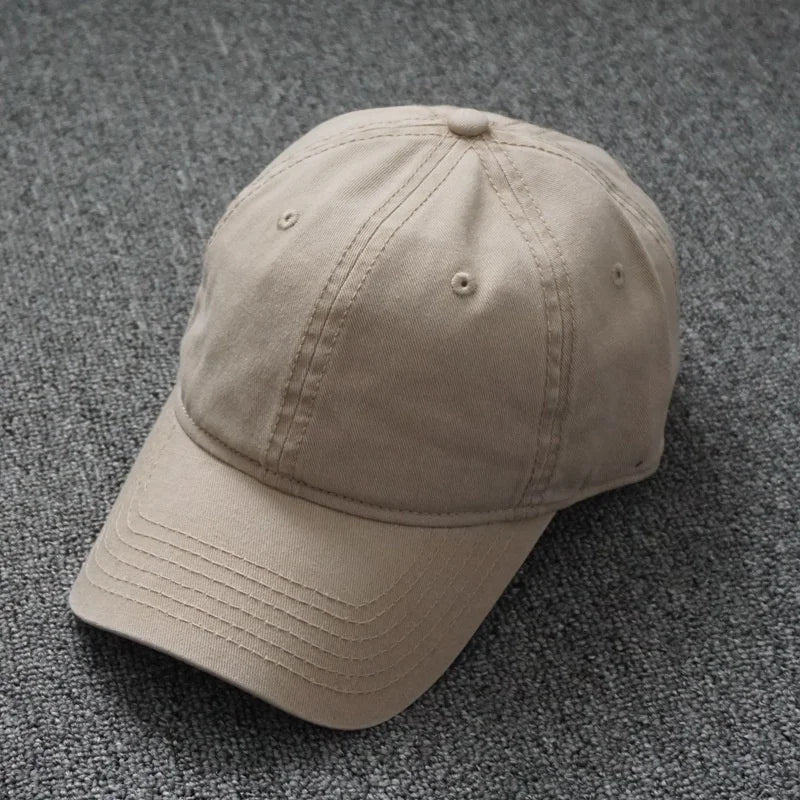 Oversized Cotton Baseball Cap — Adjustable Fit