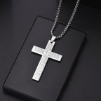 Cross Pendant Necklace — Stainless Steel