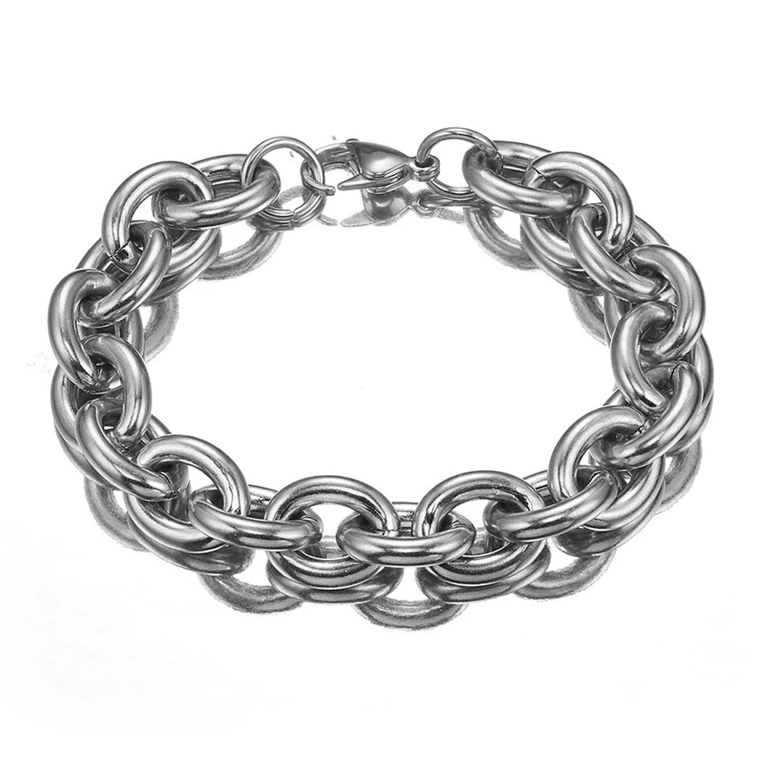 Silver Chain Bracelet 15mm — Silver