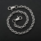Men's Long Belt Jeans Wallet Chain Keychain