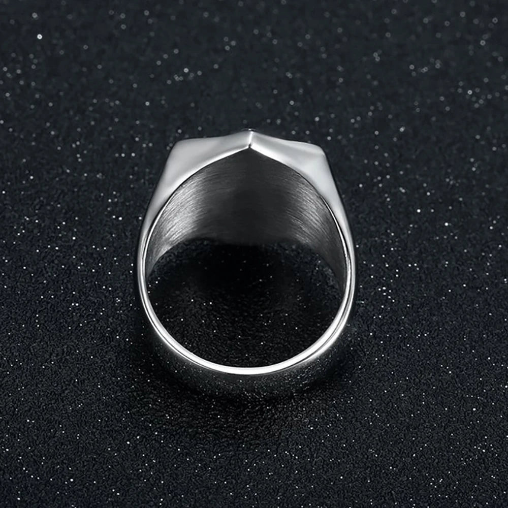 Vintage Templar Stainless Steel Ring