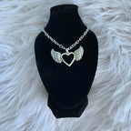 Gothic Crow Skull Necklace For Women man Fashion Vampire Bat Accessory Punk Jewelry Gift Circle Pagan Vintage Moth Charm Choker