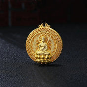 Blessing Buddha Necklace For Men Jewelry Ethnic Stlye Relief Tathagata Pendant Women Choker Accessories