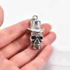 Gothic Skull Pendant Necklace — Stainless Steel