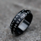 Odin Viking Rune Amulet Ring — Stainless Steel