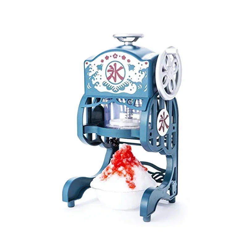 220V Retro Chi-bi Maruko Portable Ice Maker Machine Household Ice Crusher Ice Maker Slush Electric Crushed Shaver Crush