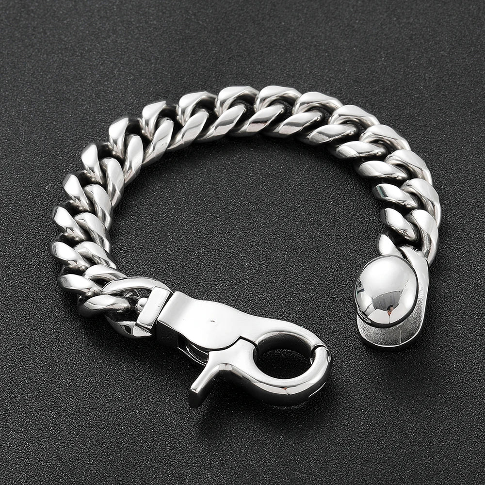 Cuban Bracelet Stainless Steel Polished