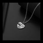 Heart Lock Pendant Necklace — Stainless