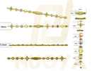 Iced Out Chain Necklace Stainless Steel Colored CZ