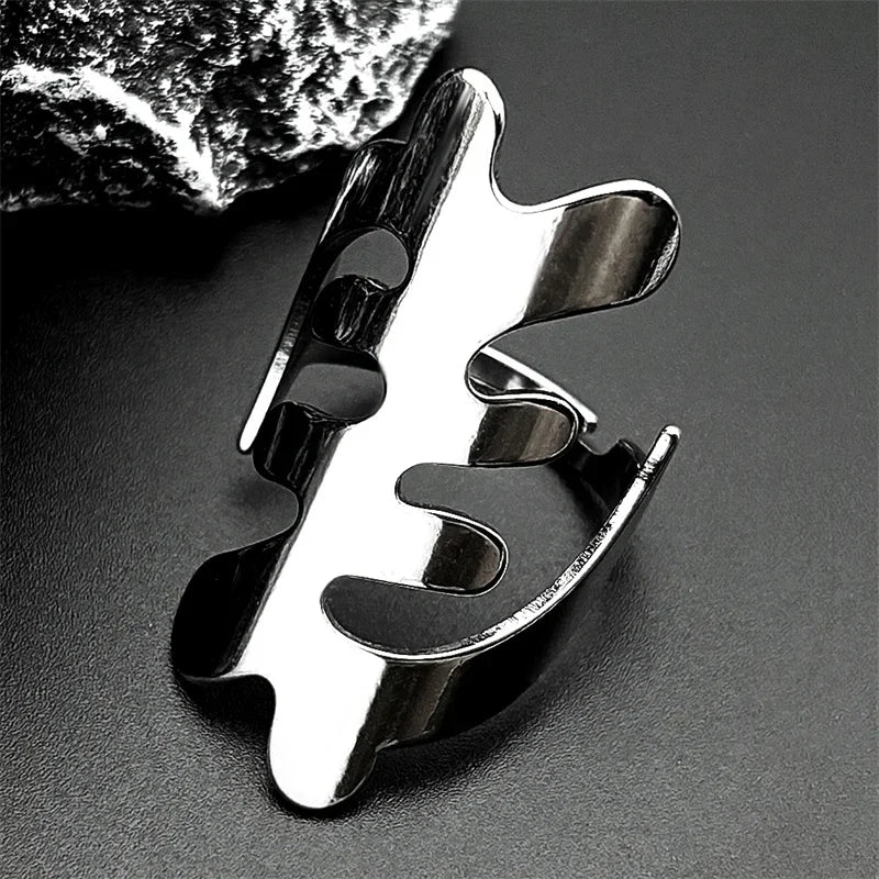 Africa Symbol Hoop Earrings — Stainless Steel