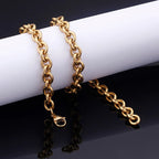 Gold-Tone O Chain Necklace — 8mm