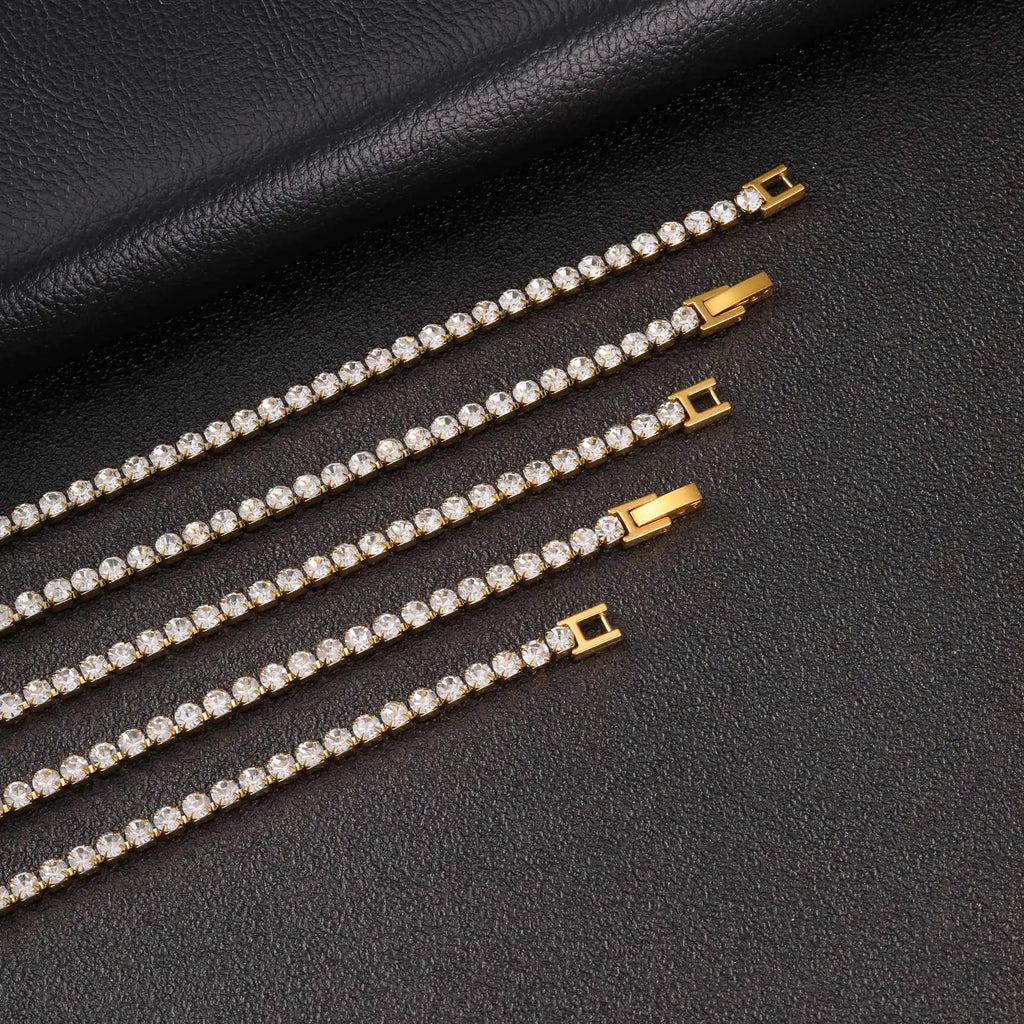 Iced Out Tennis Chain 4mm — Stainless
