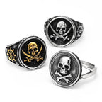 Viking Pirate Skull Ring — Stainless Steel