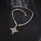 Stainless Steel Irish Celtic Trinity Knot Necklace Witch Knot Pendant Men Women Protection Amulet Jewelry Gift