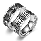 Retro Handcraft Statement Ring — Stainless Steel