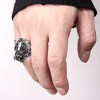 Stainless Steel Men Rings Bear Animal Rock Punk Hip Hop Personality for Biker Male Boyfriend Jewelry Creativity Gift