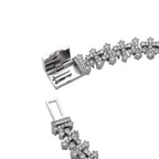 TOPGRILLZ Iced Out Cross Chain Bracelets Full Cubic Zirconia Charm Solid Back Copper Anklets With Box Clasp Fashion