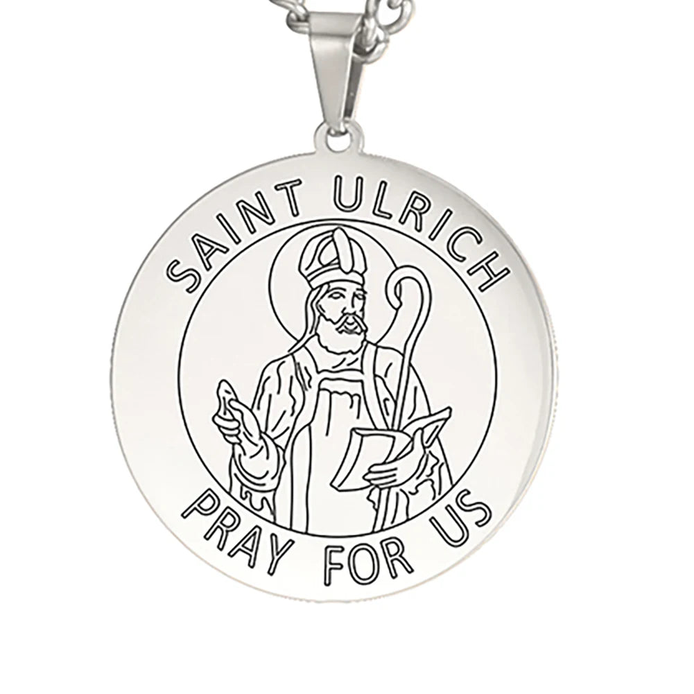 Dawapara Saint Christopher Medal Necklace Jesus Truet In You Amulet Catholic Jewelry Travelers Driver Gifts Stainless