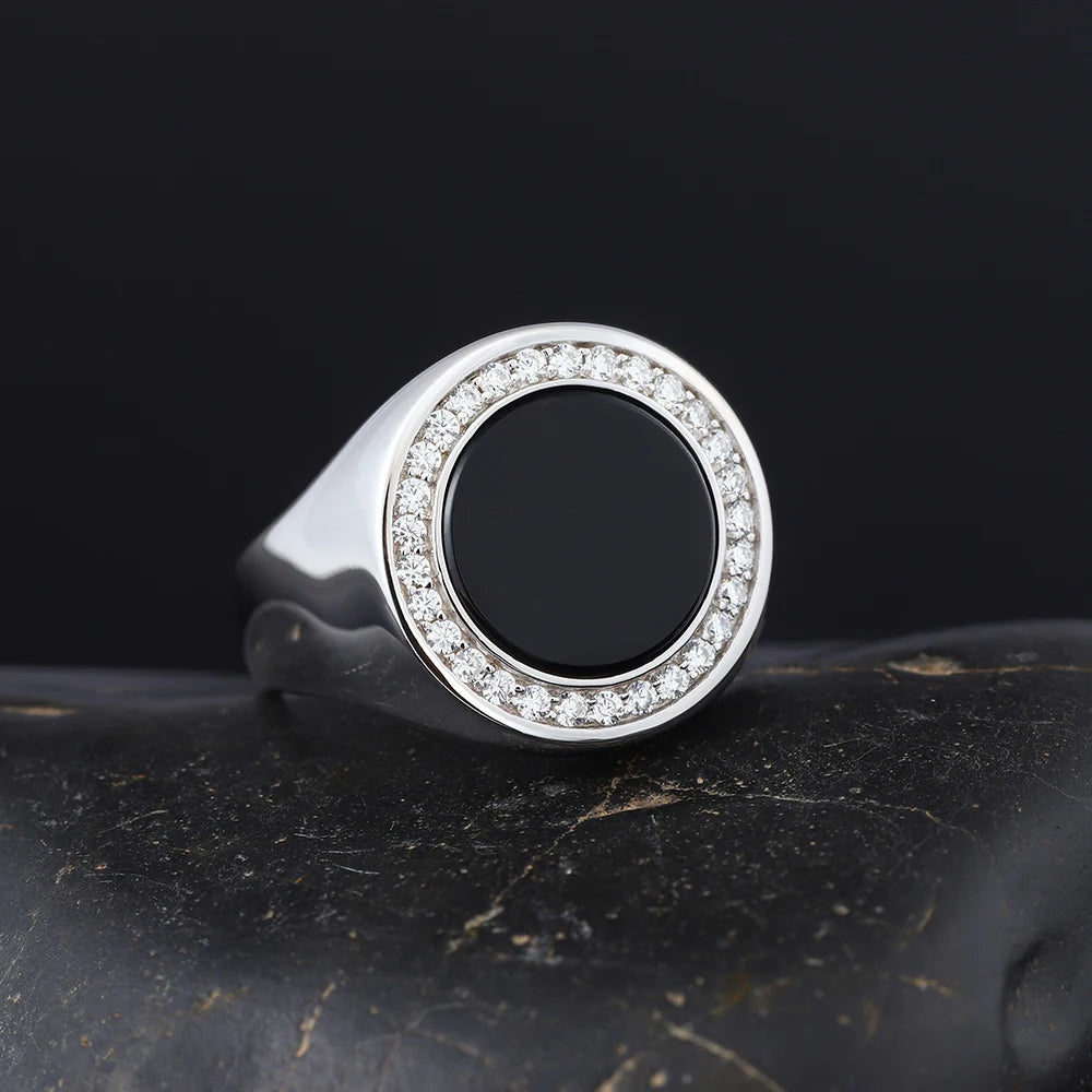 Agate Statement Ring — 925 Silver
