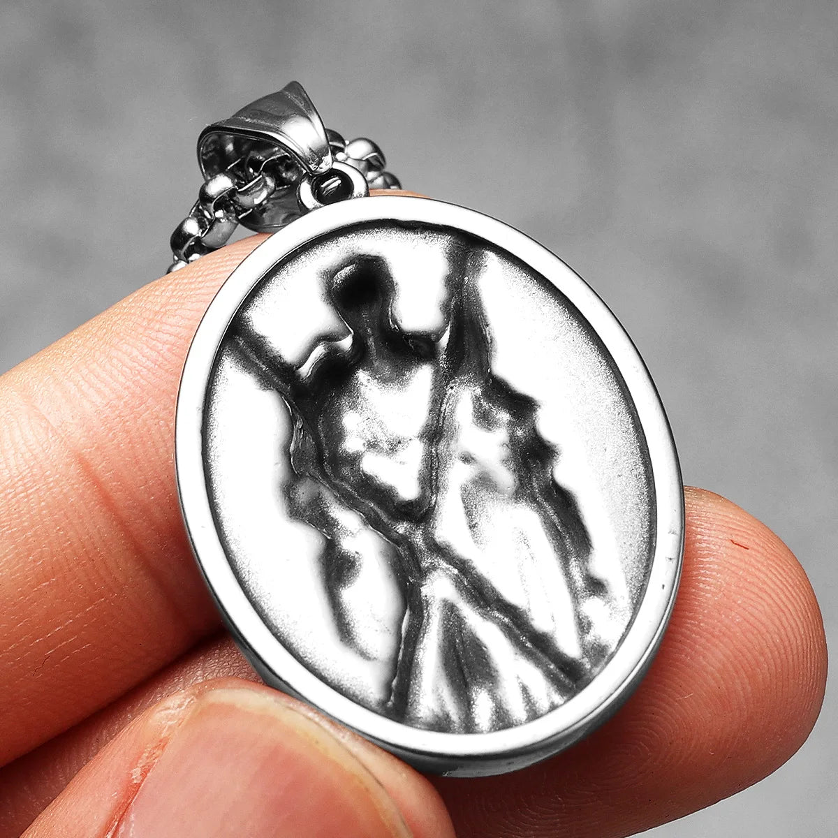 Saint Andrew Pendant Necklace Stainless Steel