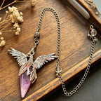 Iced Out Phoenix Black Pendant Necklace