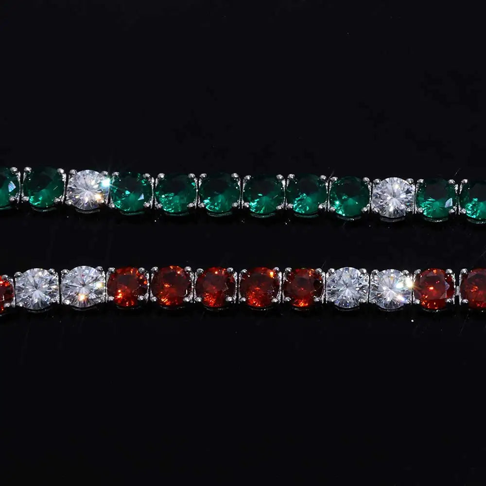 Silver 925 Moissanite Tennis Bracelet Iced Out