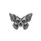 Vintage 316L Stainless Steel Butterfly Skull Pendant Necklace Hip Hop Biker Fashion Animal Necklaces For Men Women