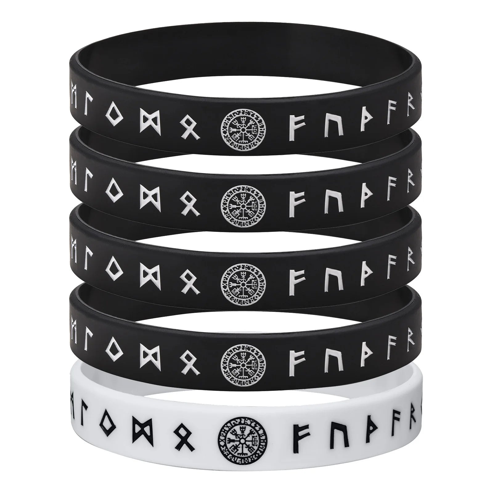 Viking Compass Silicone Bracelet 12mm