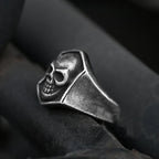 Men's Calvarium Skull Ring Gothic 316L Stainless Steel Biker Ring Motorcycle Band jewellery Party Gift OSR734