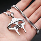 Vintage 316L Stainless Steel Mf Doom Mask Pendant Necklace Men's Punk Egyptian Pharaoh Necklaces Fashion Jewelry Gifts