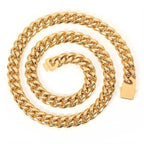 Stainless Steel Cuban Chain Necklace Miami 8/10/12MM