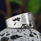 Vintage 2022 New Men's 316L Stainless-Steel Retro Rock Ring For Man Women Gothic Punk Rectangle Jewelry Party Gift