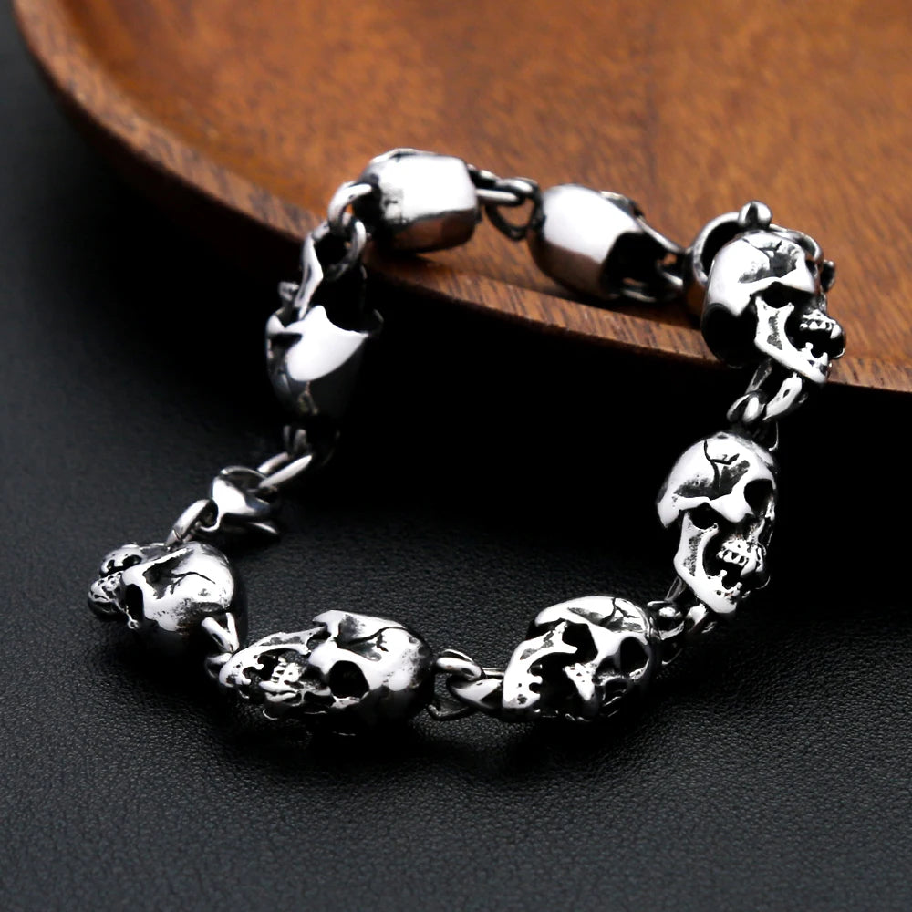 Skull Bracelet 316L — Stainless Steel
