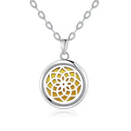 New Tree Of Life Aromatherapy Necklace Stainless Steel Essential Oil Diffuser Amulet Perfume Locket Pendant Women Jewelry Gift