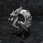 Vintage Relief Pipistrellus Ring Male Personality Hand Accessories Personality Flapping Bats Ring For Men Jewelry Adjustable
