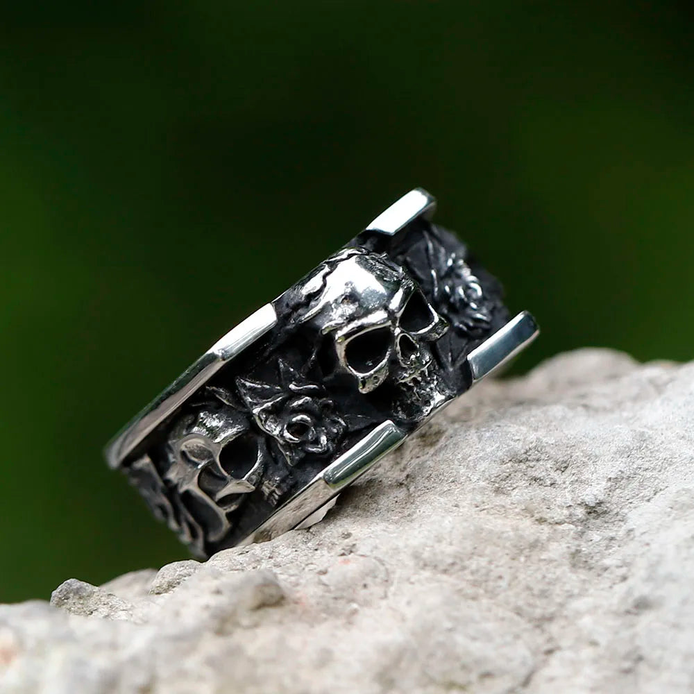 Vintage Skull Ring — Stainless Steel