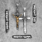 INRI Jesus Cross Pendant Necklace — Stainless Steel