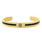 Viking Cuff Bangle Bracelet — Stainless Steel