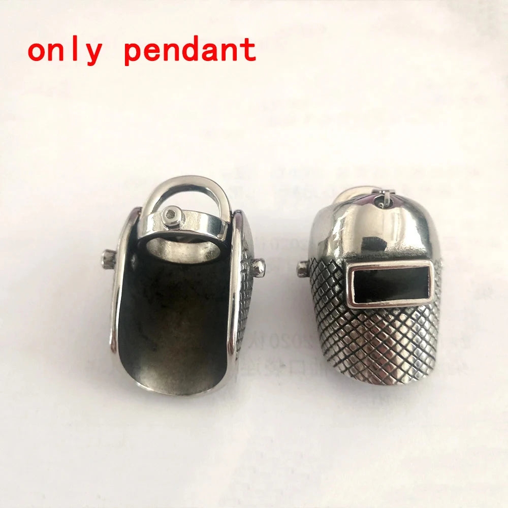 Fashion Punk Style Mask Men's Pendant Titanium Steel Hanging Neck Jewelry Student Hipster Hot Sale
