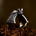 New Design Stainless Steel Bat Ring Detailed Punk Biker Animal Jewelry High Quality Gift Accessories For Gift Free