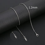 HIYEE Stainless Steel Snake Chain Necklace Chains for DIY for Women Jewelry Making Findings Pendants Lobster Clasps