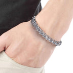 Classic Cuban Curb Link Bracelet — Stainless Steel